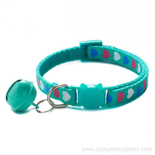 Luxury Multicolor Small Pet Cat Collar with Bell